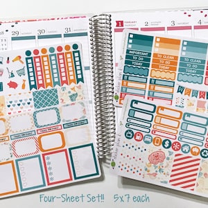 PRETTY PAISLEY Weekly Planner Sticker Kit
