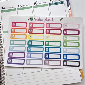 DENTIST APPOINTMENT Planner Stickers - for Erin Condren Life Planner, Plum Paper Planner, Happy Planner, and more!