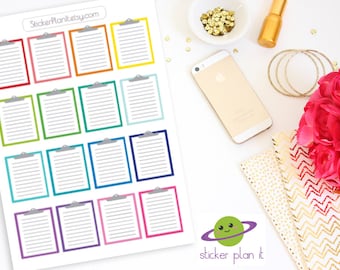 CLIPBOARD LINED Planner Stickers
