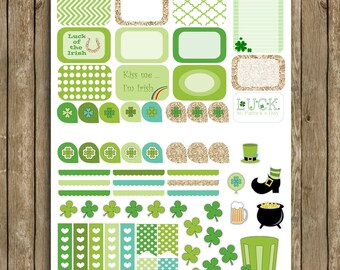 St. Patrick's Day Planner Sticker Kit