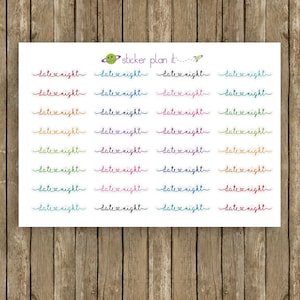 DATE NIGHT Script Planner Stickers - 2 sizes - 7x9&quot; planners or A5 planners