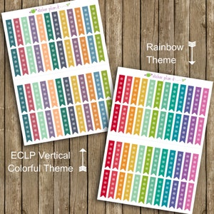Asterisk Checklist Planner Stickers: Sheet of 48