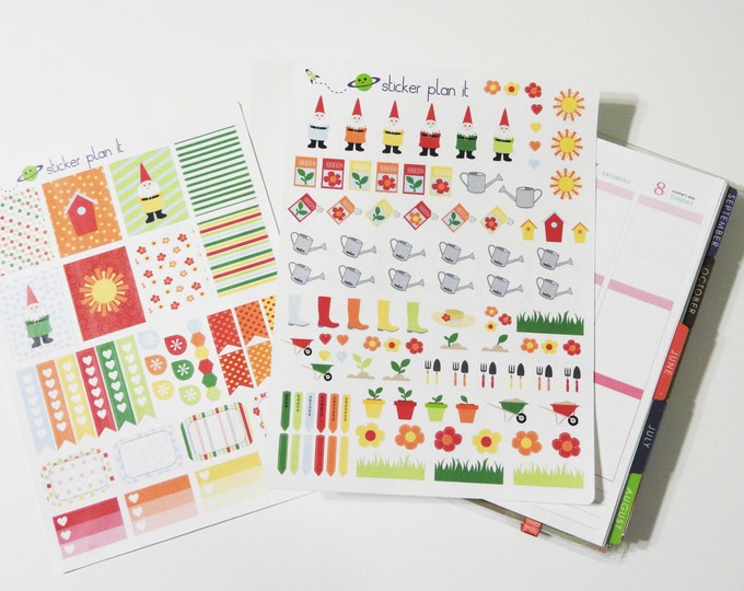 GARDENING Weekly Planner Sticker Kit - Etsy