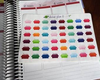 Therapy Couch Planner Stickers!!!! Set of 48, Perfect for the Erin Condren or Plum Paper Planner!