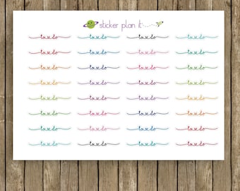 To Do Script Planner Stickers: 7x9" & A5 Planners