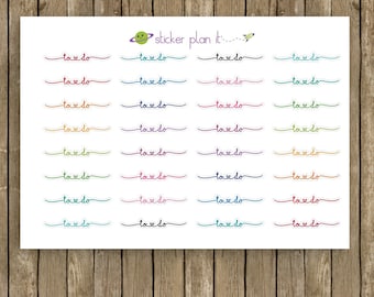 TO DO Script Planner Stickers - 2 sizes - 7x9" planners or A5 planners