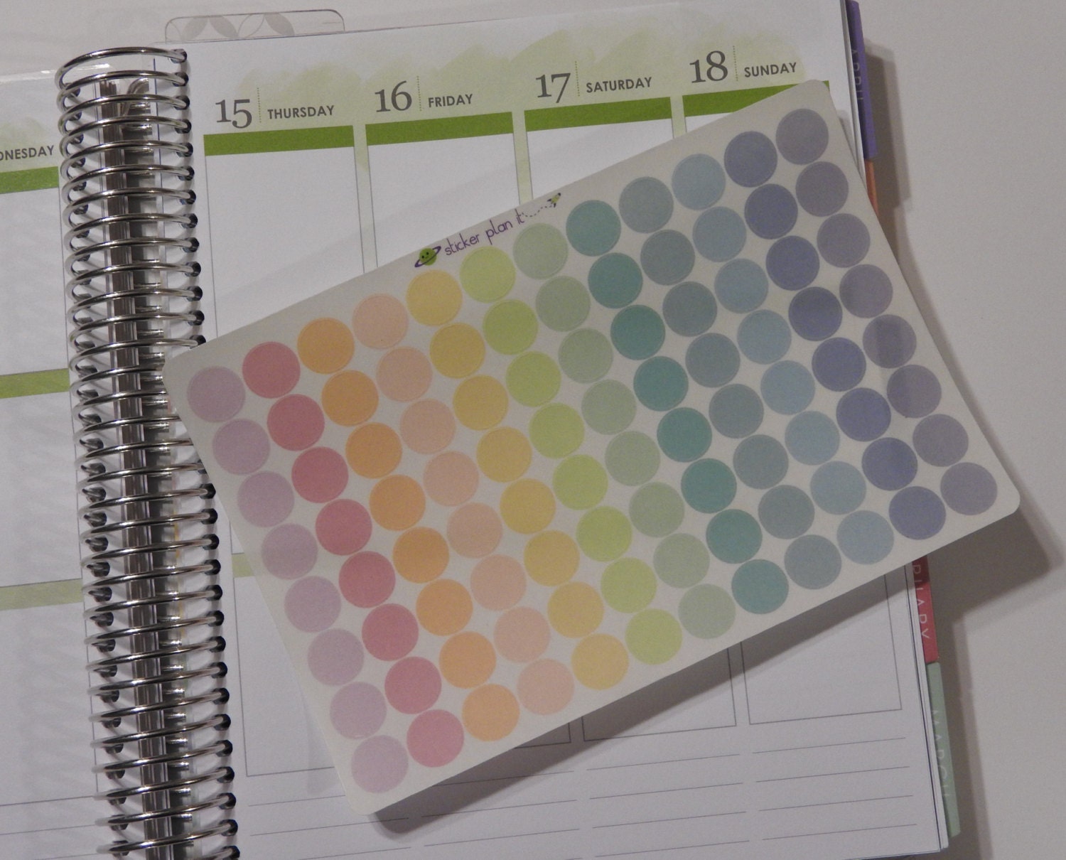 FOIL Mini Dot Stickers 4mm Markers for Planners, Bullet Journals, and  Calendars 45 Different Color Options DOT009 