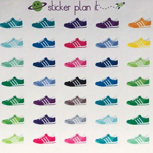 Running Shoe Planner Stickers for ECLP Erin Condren Life Planners and Plum Paper Planners image 2