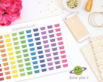 Laundry Basket Planner Stickers: Sheet of 100