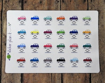 Car Repair Maintenance Planner Stickers! Set of 24 perfect for Erin Condren Life Planner, Plum Paper Planner, and others