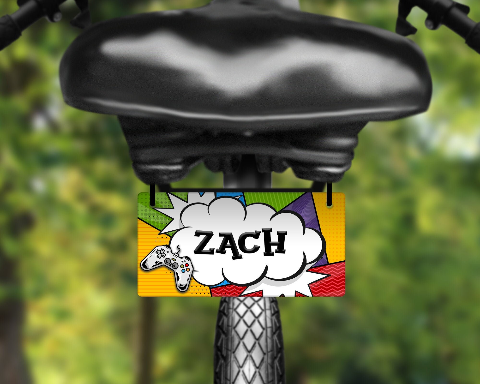 Personalized Gamer Kids Name Bike License Plate Video Gaming - Etsy