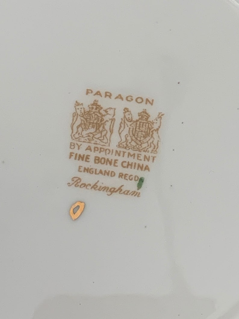 Paragon Rockingham Vintage Paragon Rockingham Red Side Plates, 6 Available - Etsy