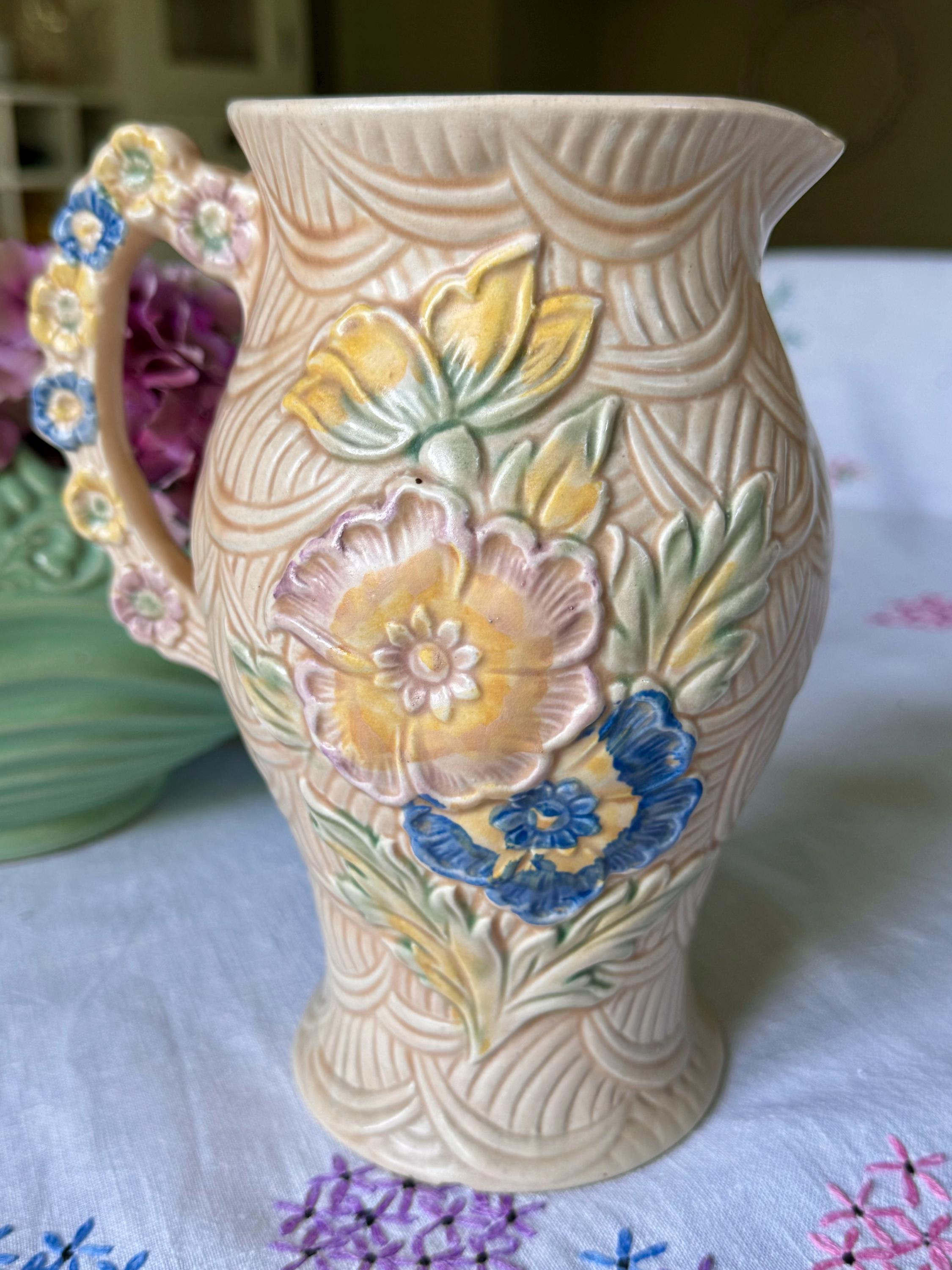 食器 g.t.m stoke wild flowers Large antique cheese dish 