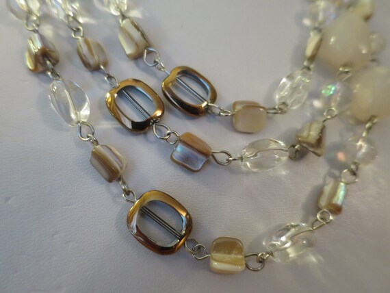 Gorgeous Vintage Retro Agate, mother of pearl, au… - image 7