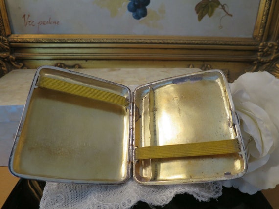 Antique 1902 Birmingham Solid Silver Engraved Case - image 5