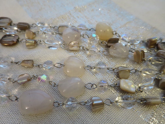 Gorgeous Vintage Retro Agate, mother of pearl, au… - image 5