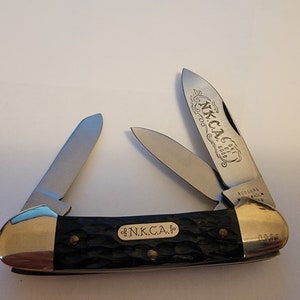 Vintage Rodgers Wostenholm England 3 Blade Canoe Knife NKCA 1978 - New No Box