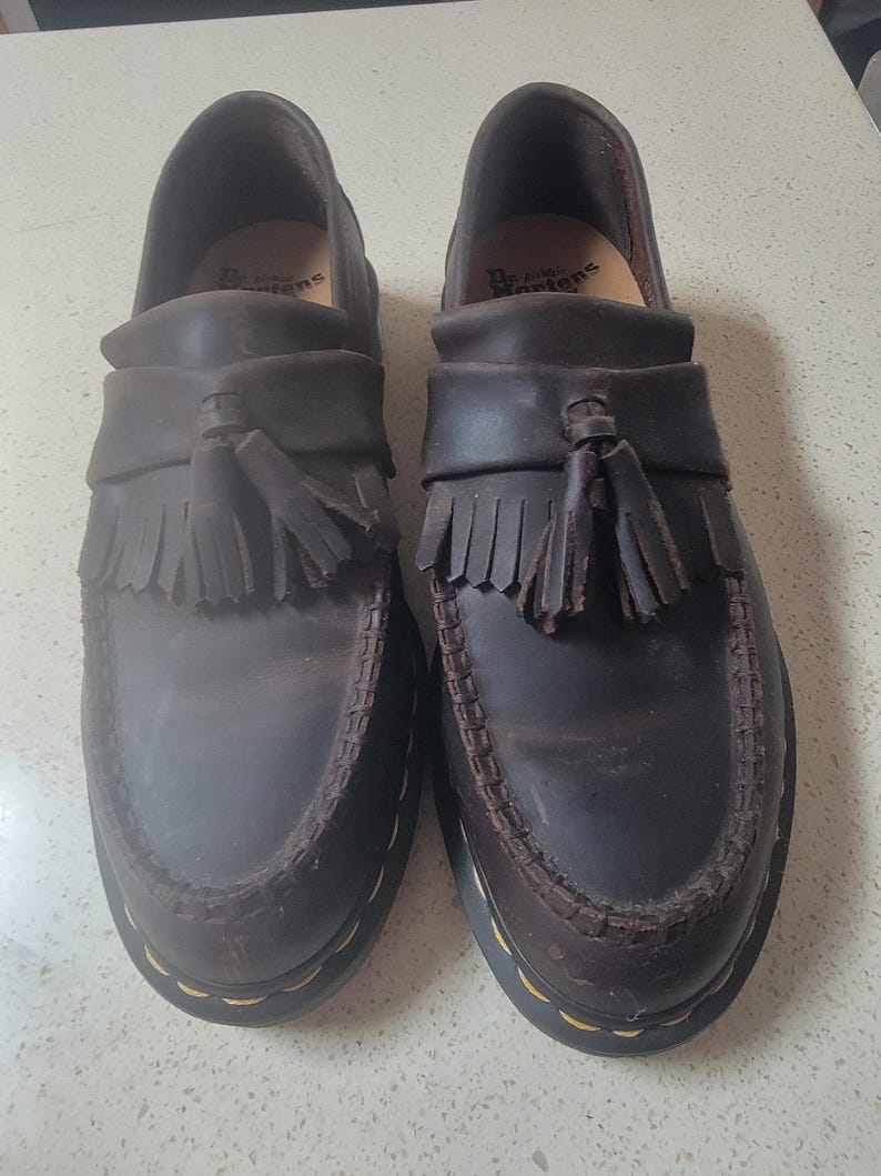 Doc Marten Air Wair Brown Adrian Tassel Loafer — US Sz 9 Men/Sz 10 Women image 1