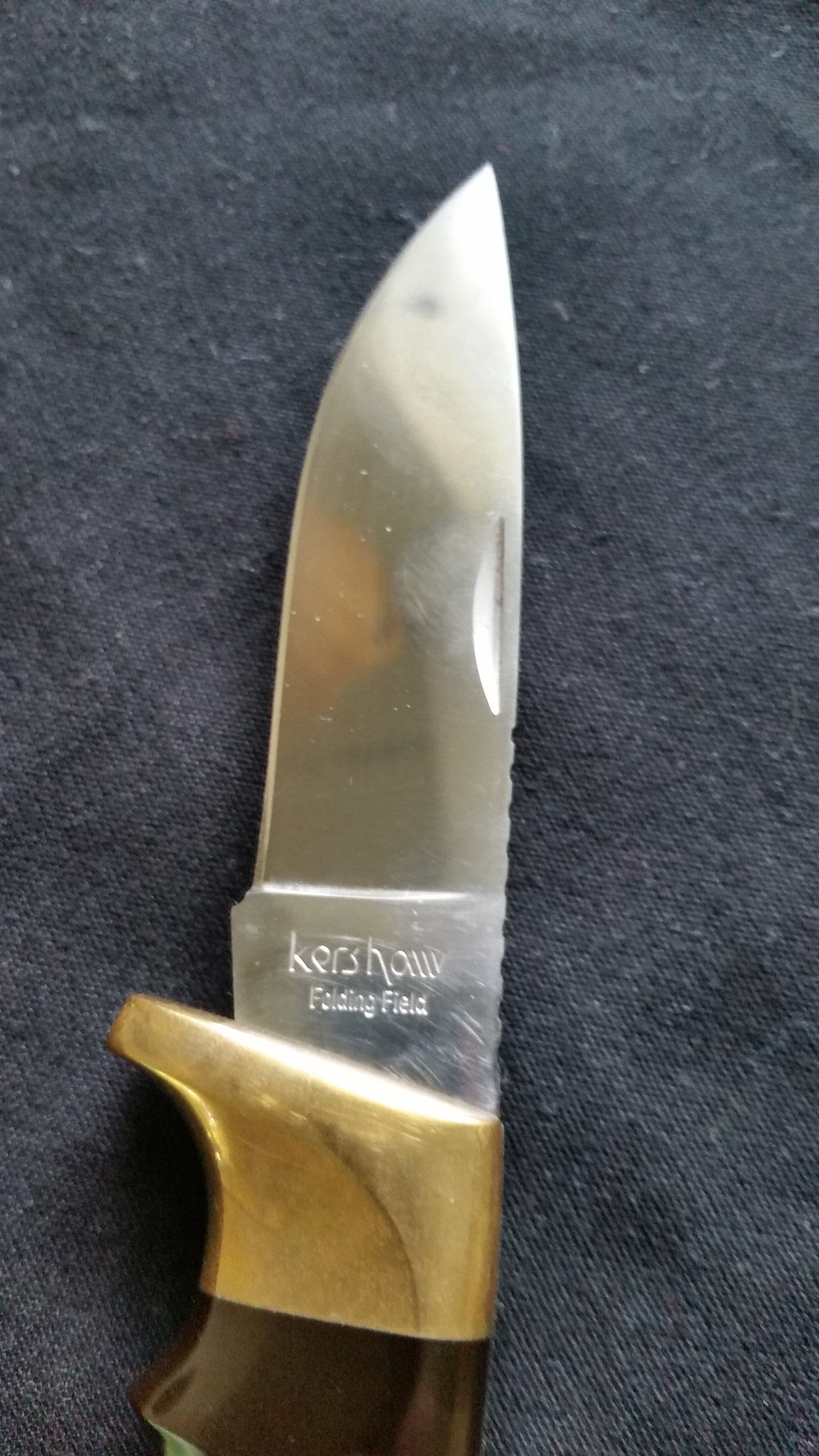 Vintage 1050 KERSHAW Kai Japan Folding Field Knife W/sheath Excellent