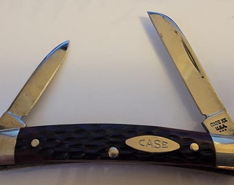 Case XX 6269 Lil Congress 3 Dot 1977 Bone Handle 2 Blade Pocket Knife