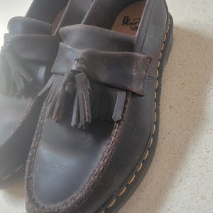 Doc Marten Air Wair Brown Adrian Tassel Loafer — US Sz 9 Men/Sz 10 Women image 3