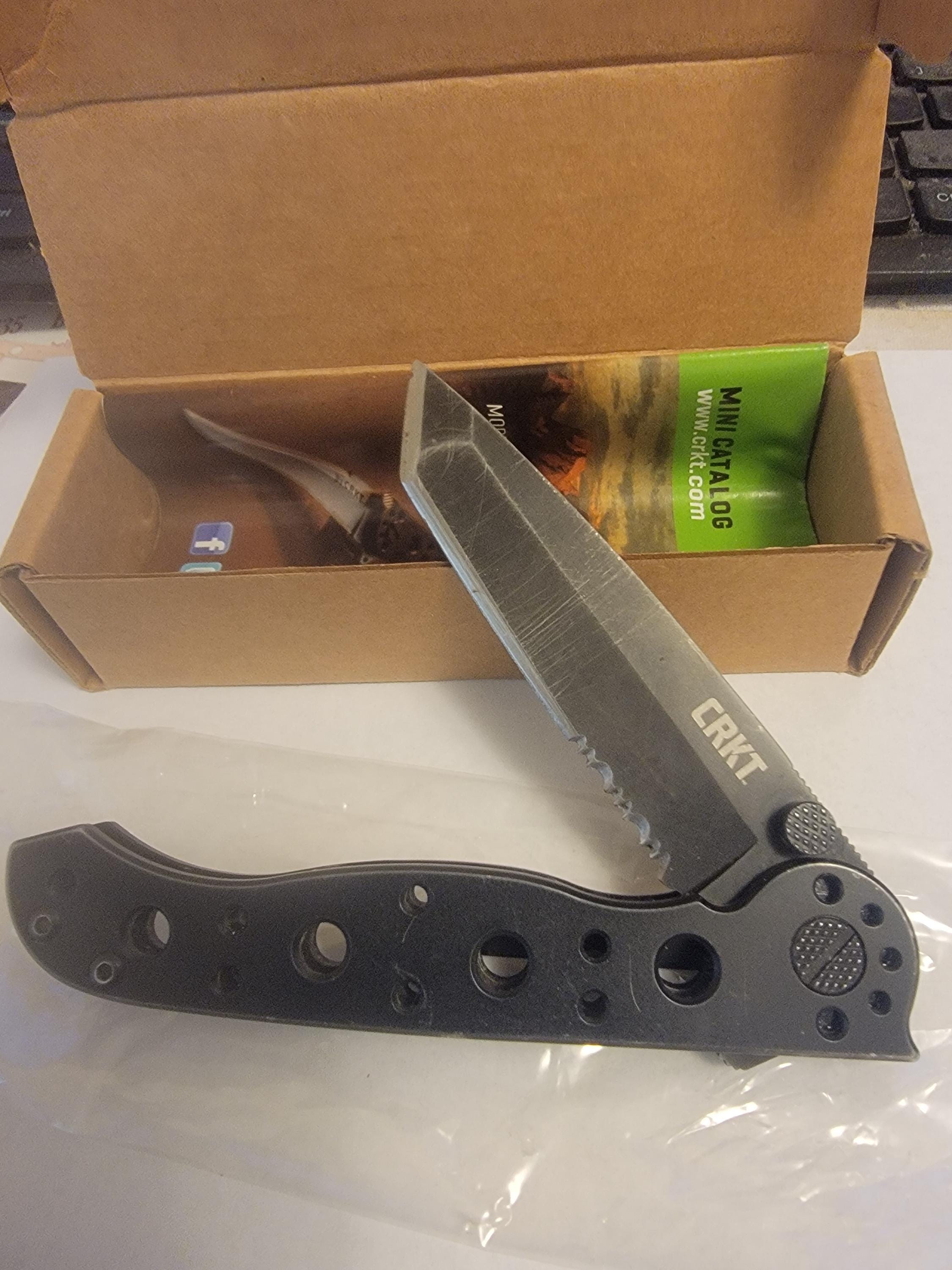 CRKT M16-10KS Pocket Knife Frame Lock Combo Edge Tanto Blade