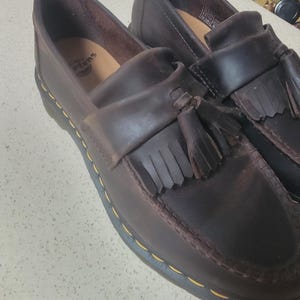 Doc Marten Air Wair Brown Adrian Tassel Loafer — US Sz 9 Men/Sz 10 Women image 2