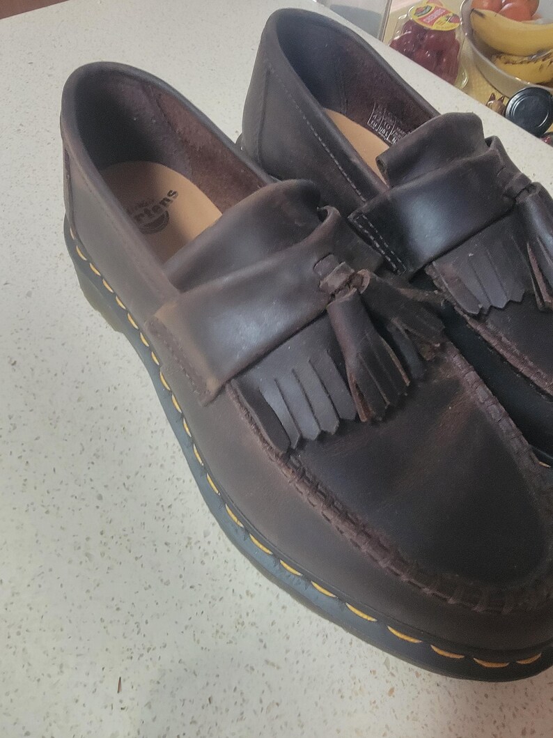 Doc Marten Air Wair Brown Adrian Tassel Loafer — US Sz 9 Men/Sz 10 Women image 2