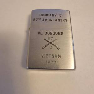 Vintage Vietnam War Zippo - Etsy