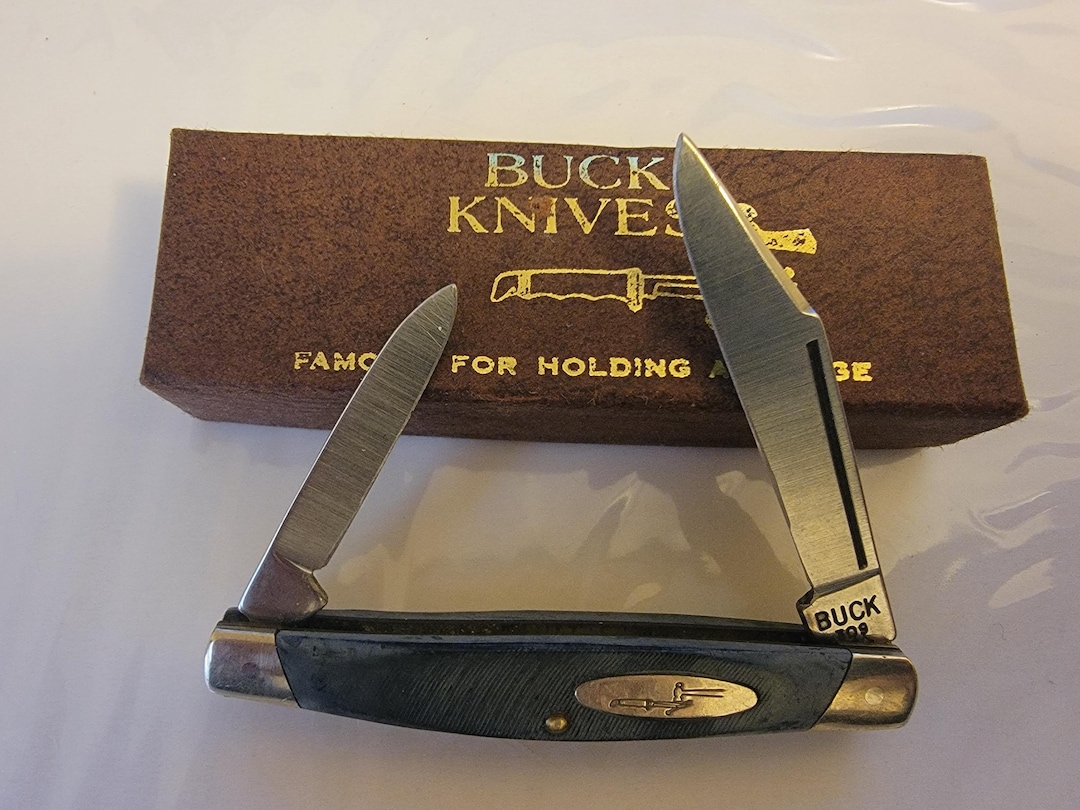 Buck 309 Companion Knife Made in USA 1961-67 2 Blade Folder Green
