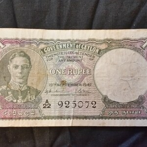 Ceylon Banknotes - Etsy Ceylon Banknotes - Etsy