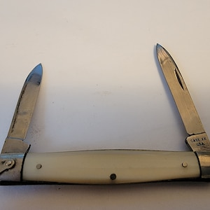 Beautiful Vintage Case XX 1970 Imitation Pearl 92042 Pen Knife