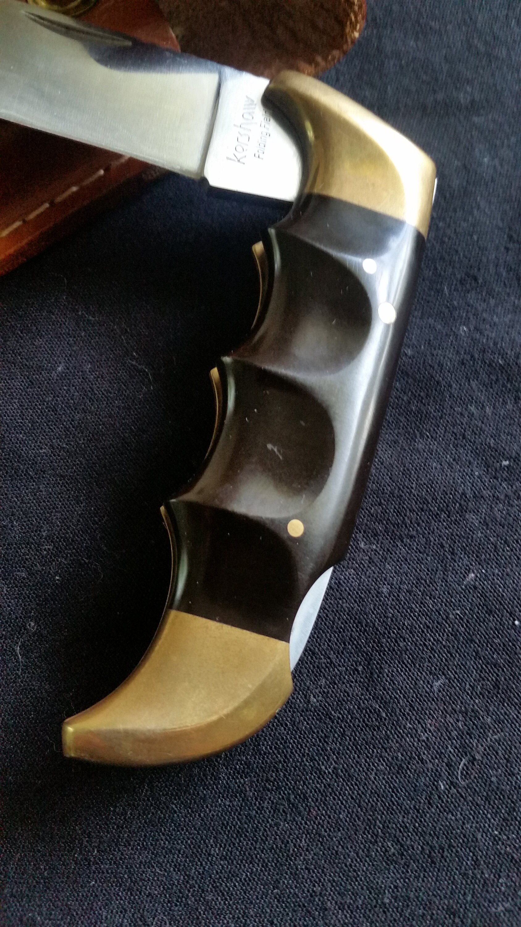 Vintage 1050 KERSHAW Kai Japan Folding Field Knife W/sheath Excellent