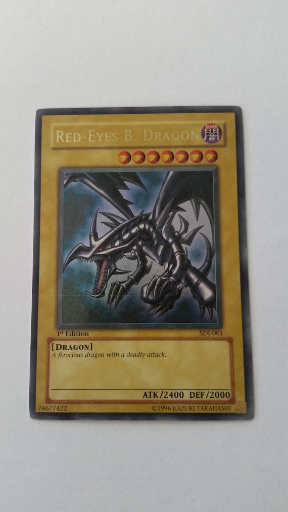 Yu-gi-oh Red-eyes B. Dragon 1st Edition [SDJ-001] 1996 NM-M - Etsy