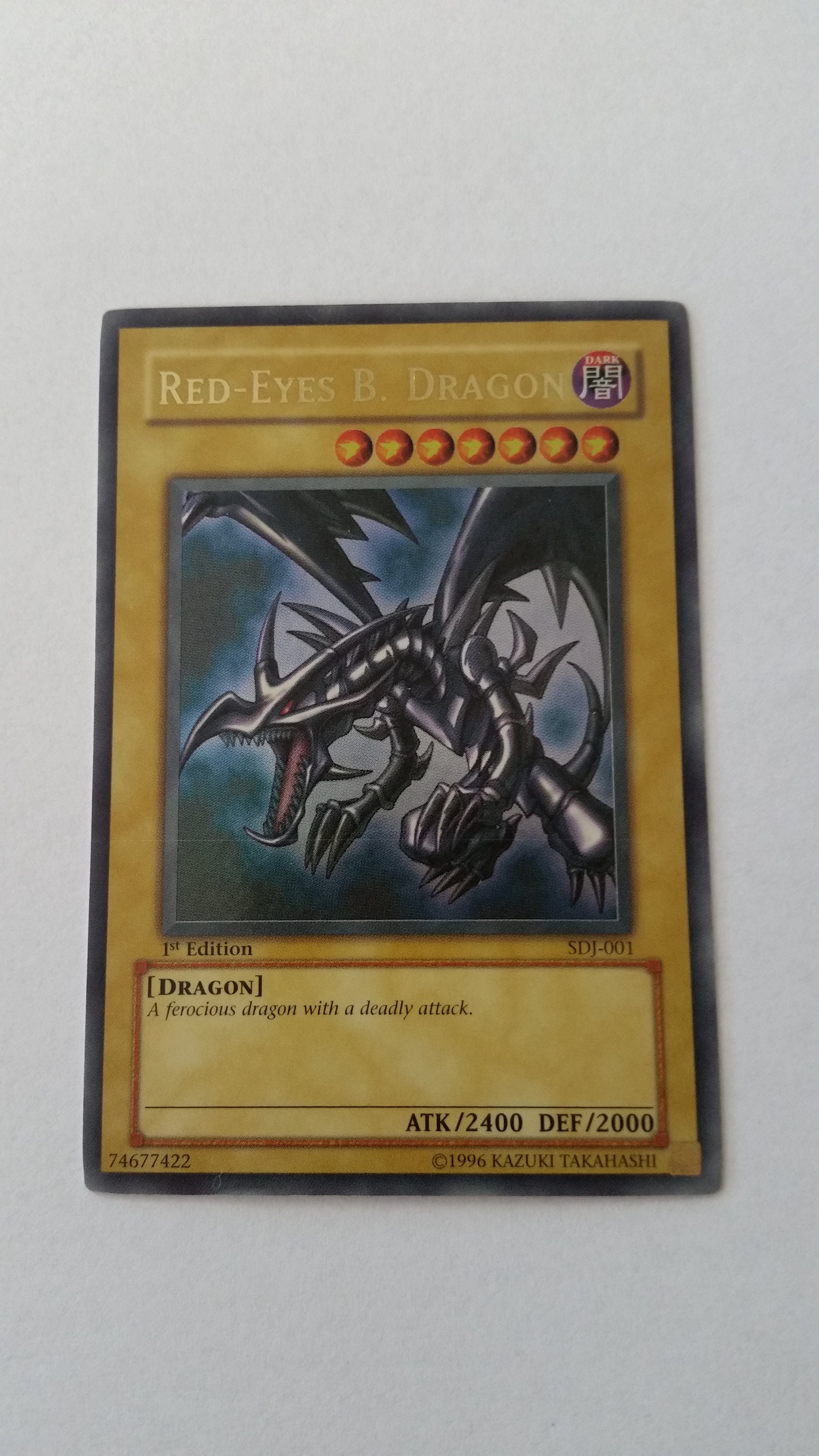 Yu-gi-oh Red-eyes B. Dragon 1st Edition [SDJ-001] 1996 NM-M - Etsy
