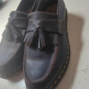 Doc Marten Air Wair Brown Adrian Tassel Loafer — US Sz 9 Men/Sz 10 Women image 9