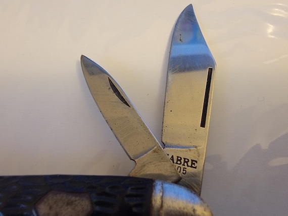 Vintage 1960's Sabre 605 Japan Stainless Steel 2 Blade Folding
