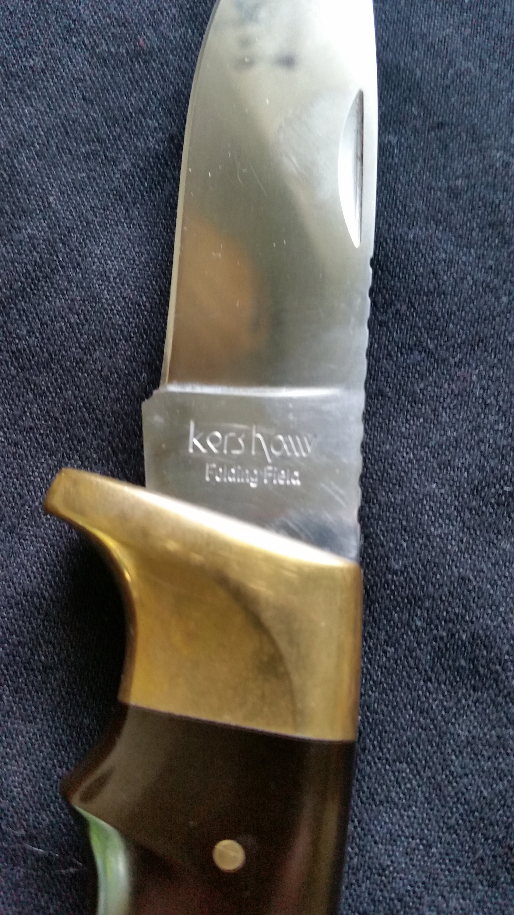 Vintage 1050 KERSHAW Kai Japan Folding Field Knife W/sheath Excellent