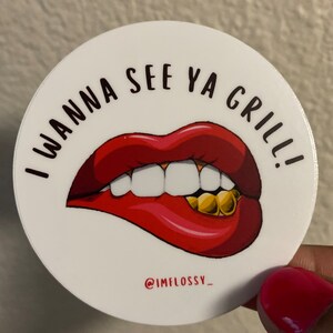 Quiero ver Ya Grill / Pegatina dental divertida / Dentista / Estudiante de odontología / Higienista / Asistente dental