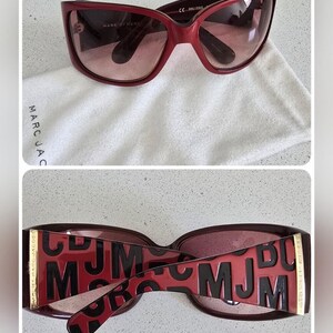 Marc By Marc Jacobs Vintage Women's Red Gradient Pink Lens Sunglasses