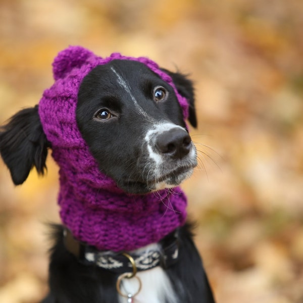 Knitted Dog Hat Etsy