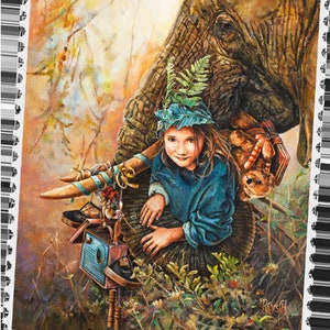 Postcrossing Stamp, Postcrossing Sticker, Gift for Postcrosser, Gummed Vintage-Style Stamps, Lori Preusch Art, Raising Children Stamp