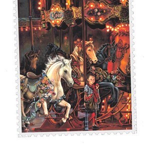 Postcrossing Stamp, Postcrossing Sticker, Gift for Postcrosser, Gummed Vintage-Style Stamps, Art Stamp, Lori Preusch Art, Dreamcatcher stamp