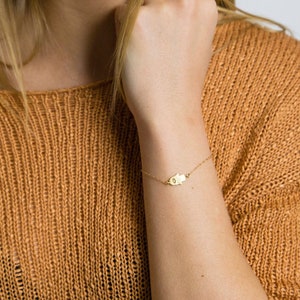 Hamsa Bracelet with CZ-Silver Hamsa Bracelet-Gold Hamsa Bracelet-Gold Filled Chain-Sterling Silver Chain-Hand of Fatima Eye Charm-Protection