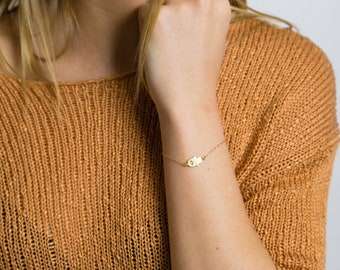 Hamsa Bracelet with CZ-Silver Hamsa Bracelet-Gold Hamsa Bracelet-Gold Filled Chain-Sterling Silver Chain-Hand of Fatima Eye Charm-Protection