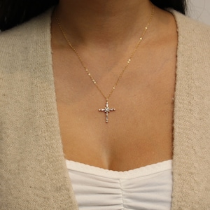 Golf cross necklace sale