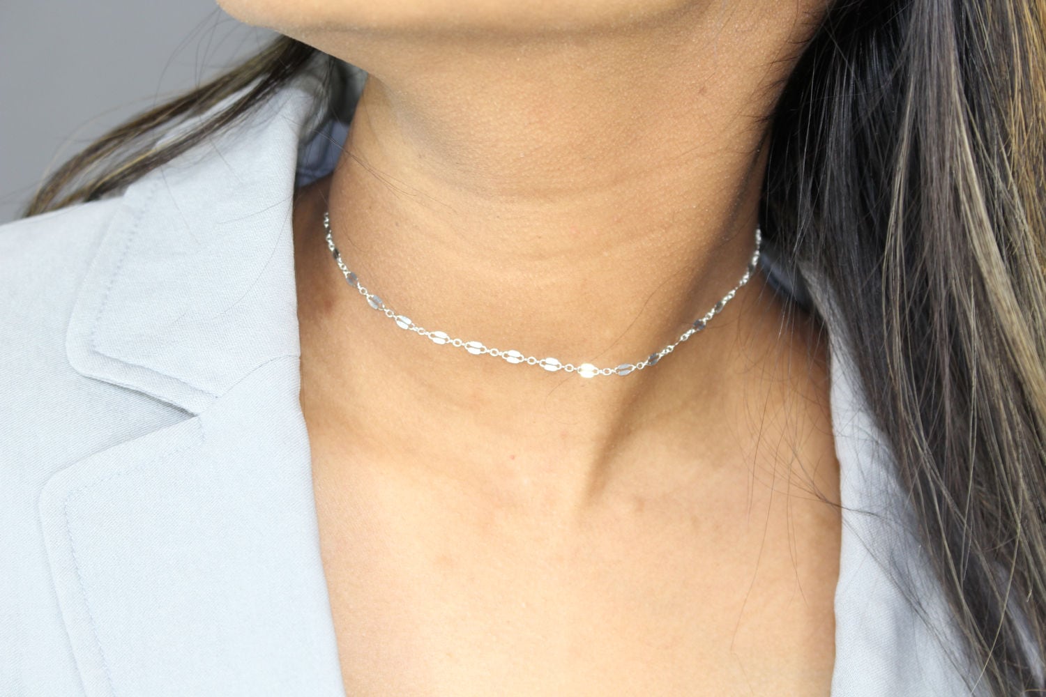 【みん】TODAYFUL Chain Choker (Silver925) Sterling Silver 925 Chain Choker 16” – Silver925Dream