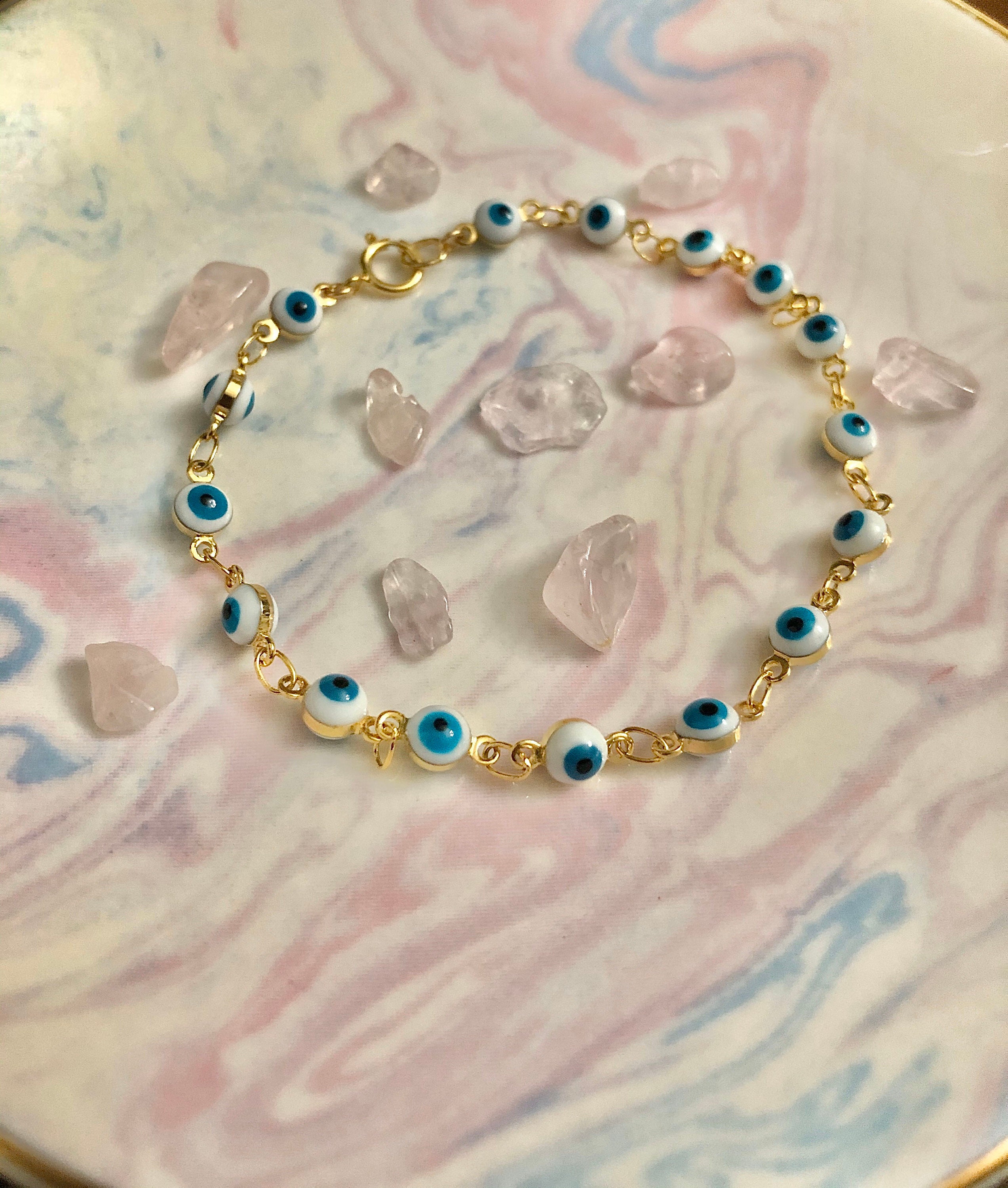 Evil Eye Braceletgold Evil Eye Braceletsilver Evil Eye Etsy Canada