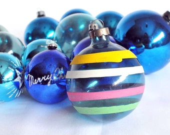 vintage 12 lot blue variety pack glass christmas tree baubles christmas tree glass balls xmas tree ornaments - Blue Christmas Balls vintage 12 lot blue variety pack glass christmas tree baubles christmas tree glass balls xmas tree ornaments - Blue Christmas Balls