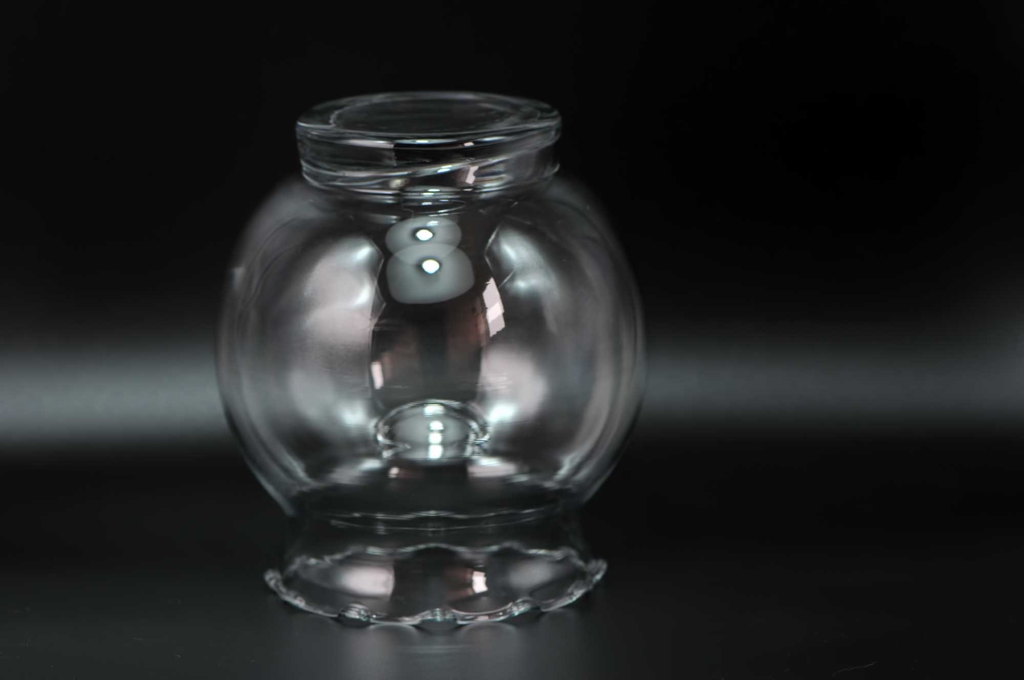 Vintage Clear Glass Fluted Rose Bowl Small Fluted Bowl Rose Etsy Canada